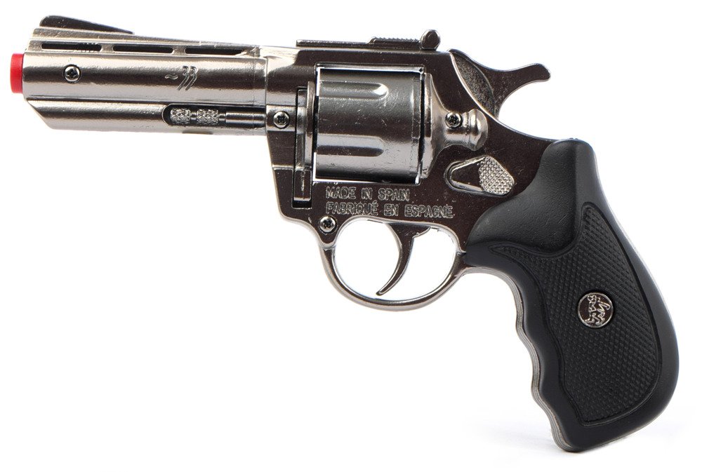 Полицейский набор с револьвером на 8 пистонов и кобурой  